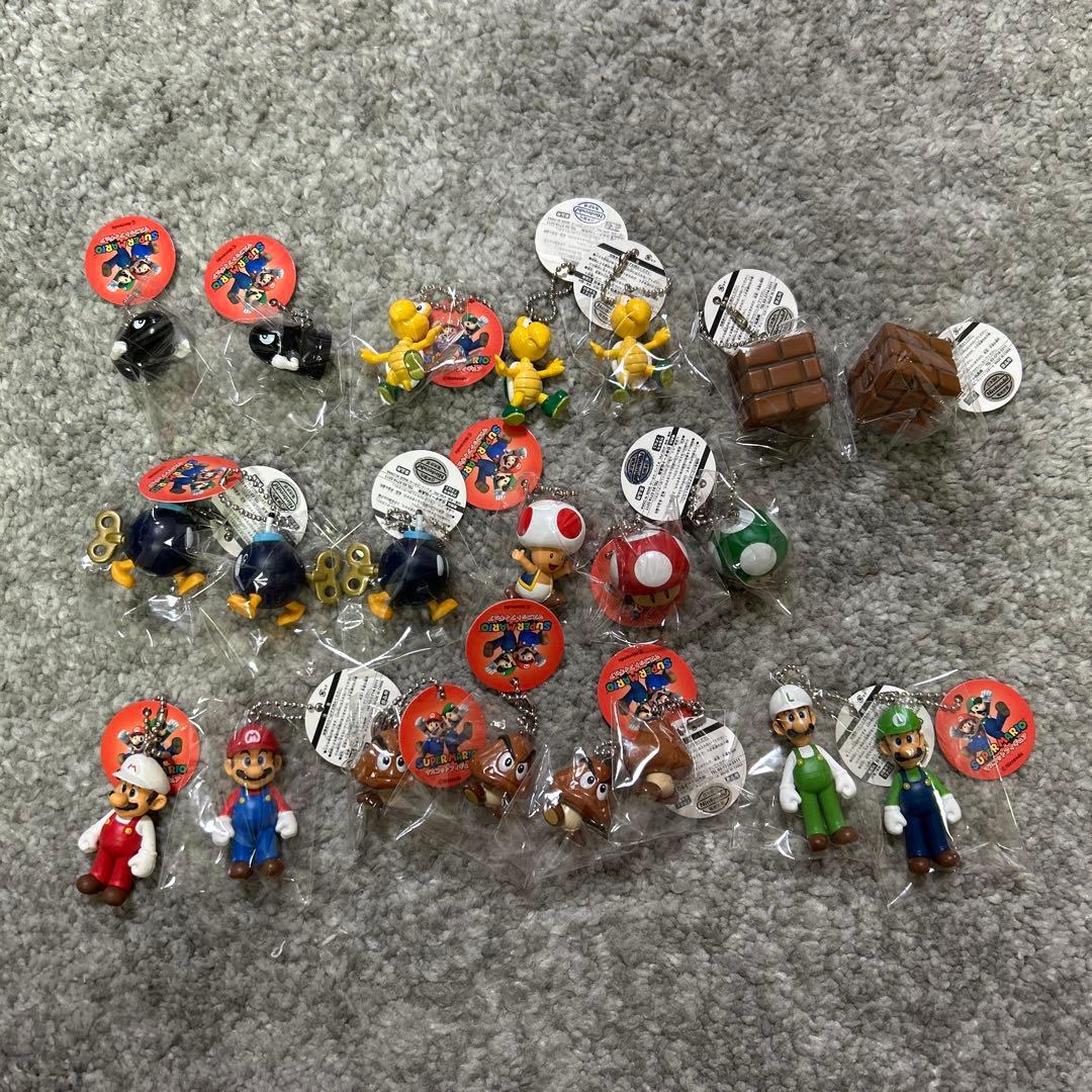 スーパーマリオ マスコットフィギュア めじるしチャーム まとめ売り
