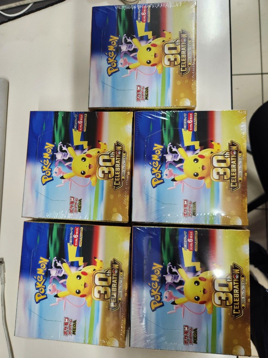 宝可梦卡牌游戏 MEGA 扩展包 30th CELEBRATION 10盒套装(带塑封)