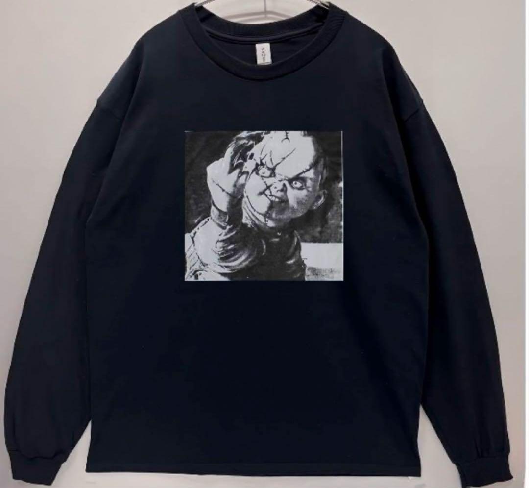 Unisex Child's Play Chucky Long Sleeve T-Shirt / Black