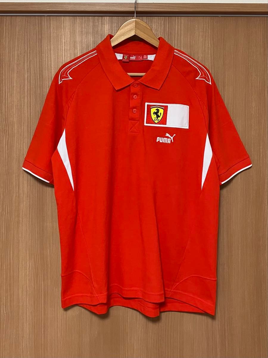 稀有 美品 PUMA x FERRARI Scuderia 官方 00年代 马球衫 团队 普马 法拉利