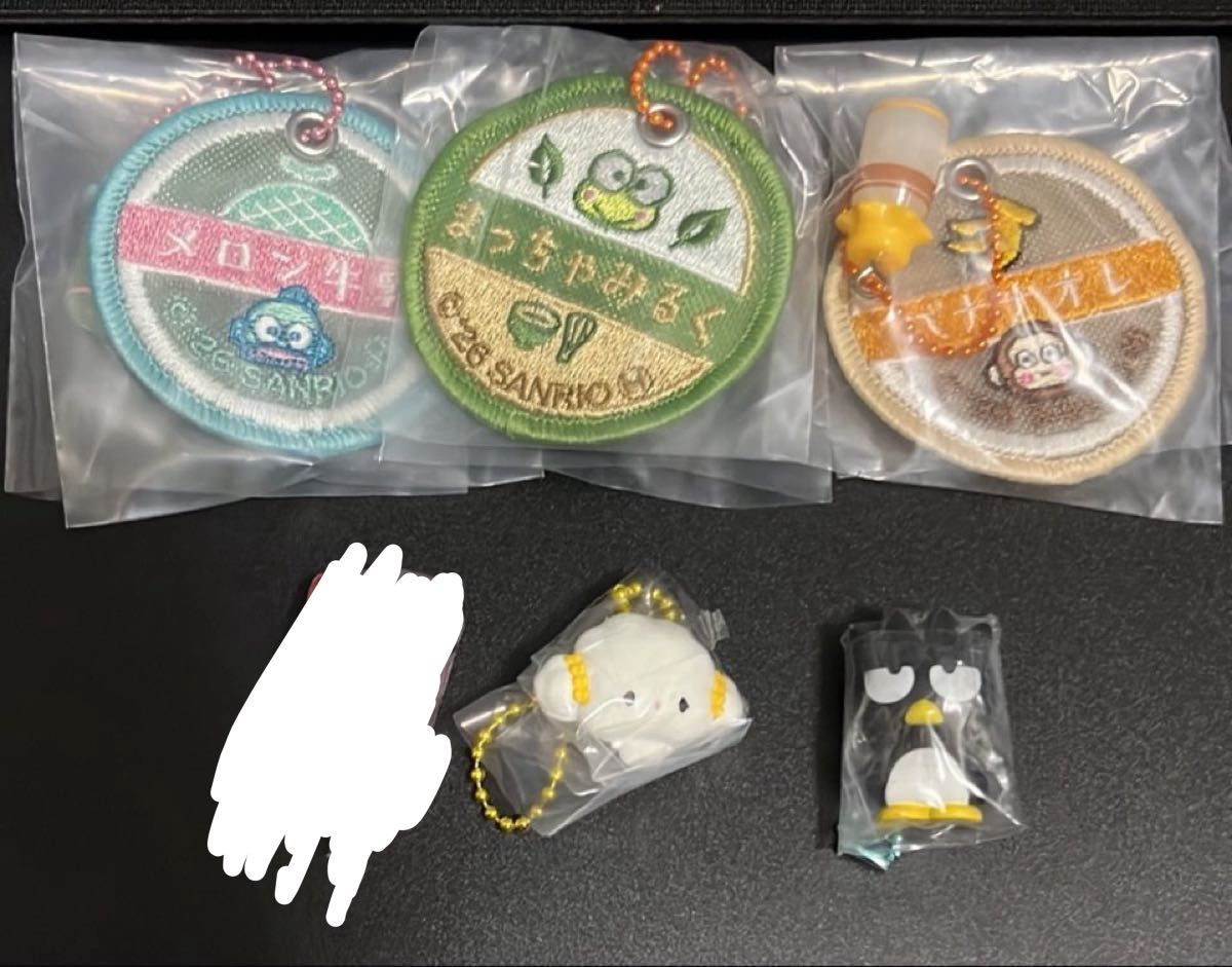 三丽鸥牛奶帽charm & 吉祥物5点套装