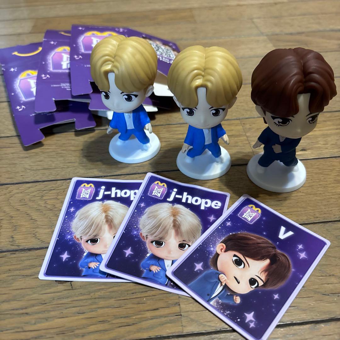 TinyTAN マクドナルド フィギュア カード まとめて テテ V
