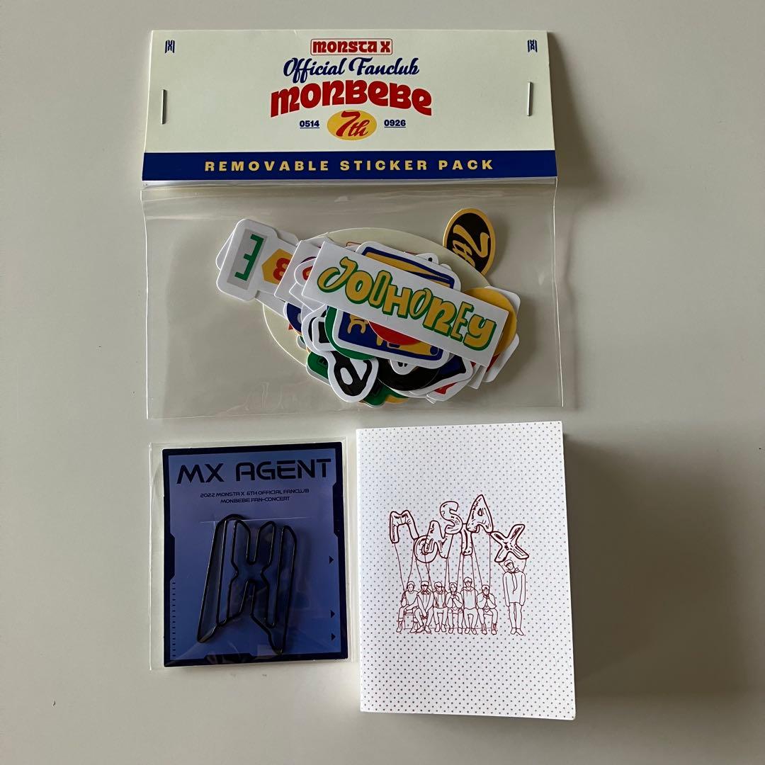 MONSTA X Sticker & Clip (New, Unopened), Sticky Notes 3-Piece Set
