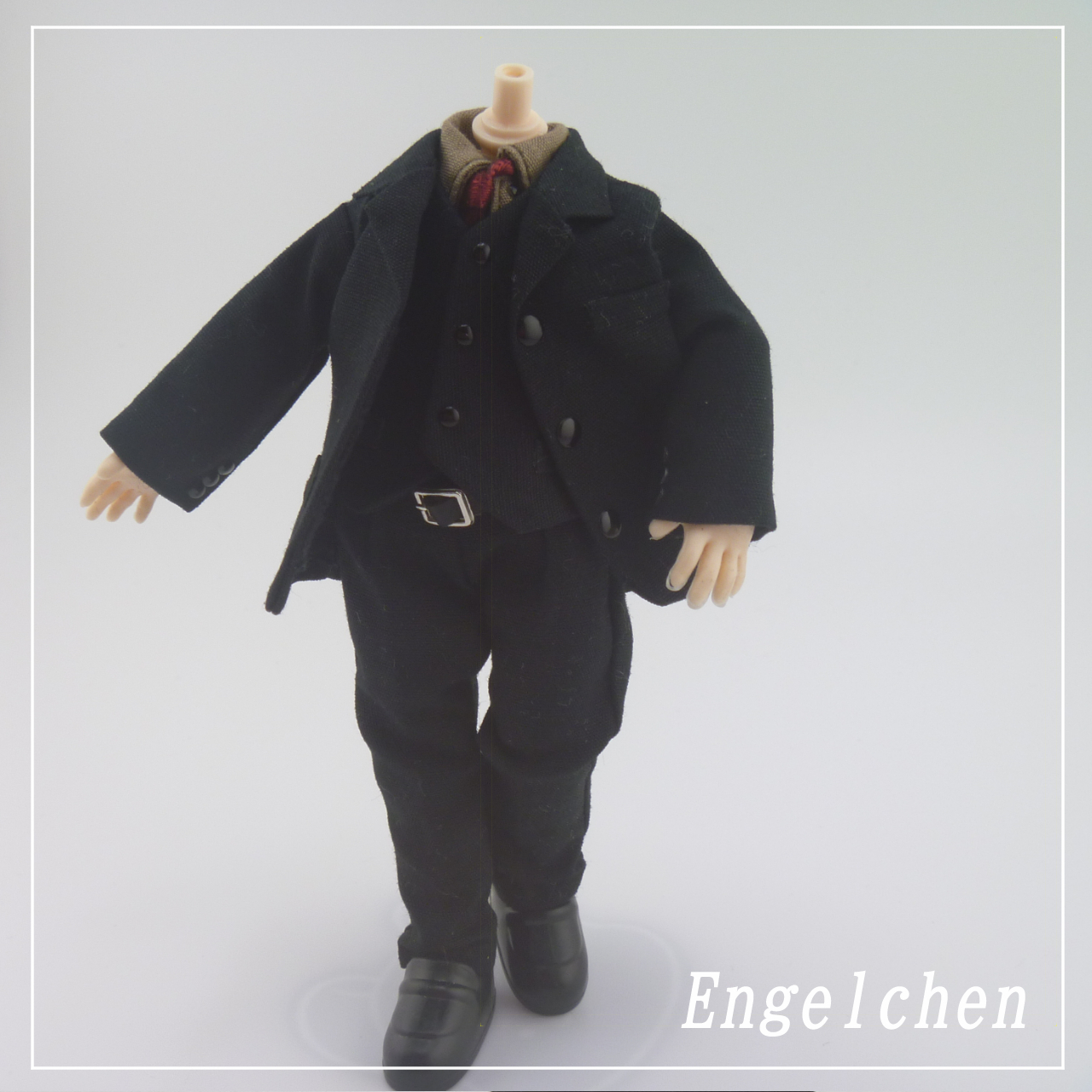 3件西装L尺寸 (面向使用身高调整的身体) ver.3 (黑色)