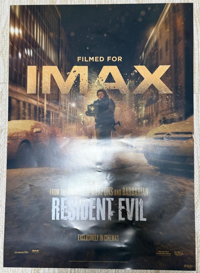电影 RESIDENT EVIL 生化危机 IMAX 入场特典 A3 海报
