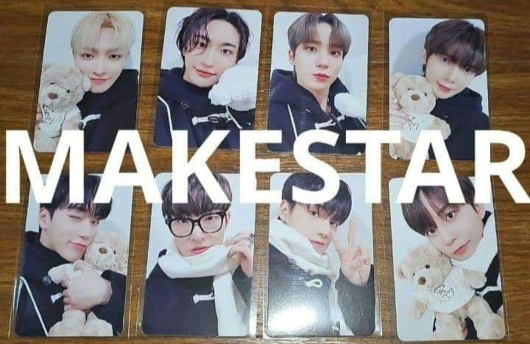 ATEEZ 交易卡 MAKESTAR 小熊 围巾 驼色大衣