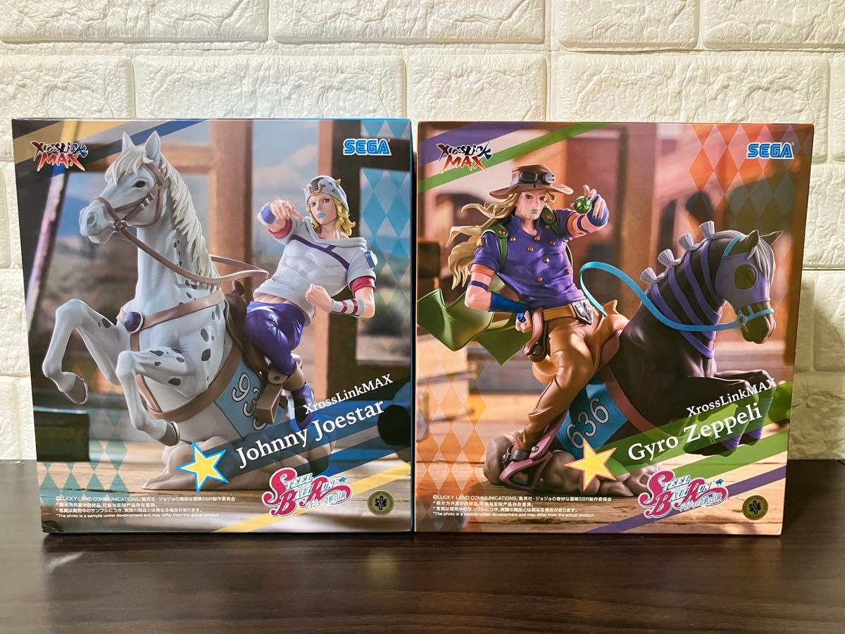 Brand New Sealed JoJo's Bizarre Adventure XrossLinkMAX Figure Johnny Joestar Gyro Zeppeli (Box Dented)