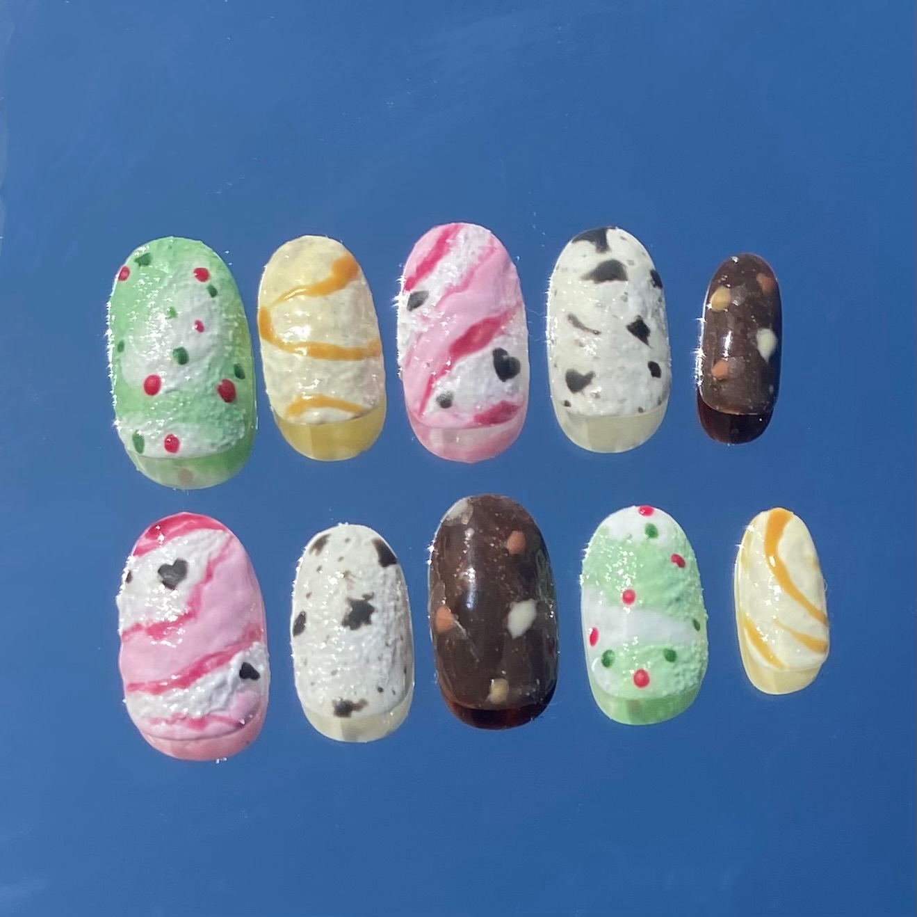 Ice Cream Nail Nail Tips Summer Nails Style Inspired by 31 Flavors