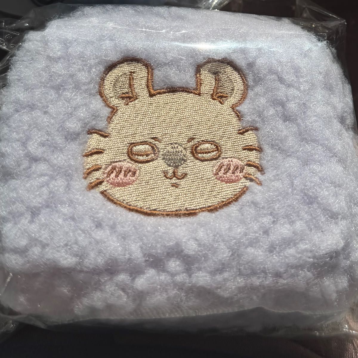 Chiikawa Fluffy Pouch with Carabiner