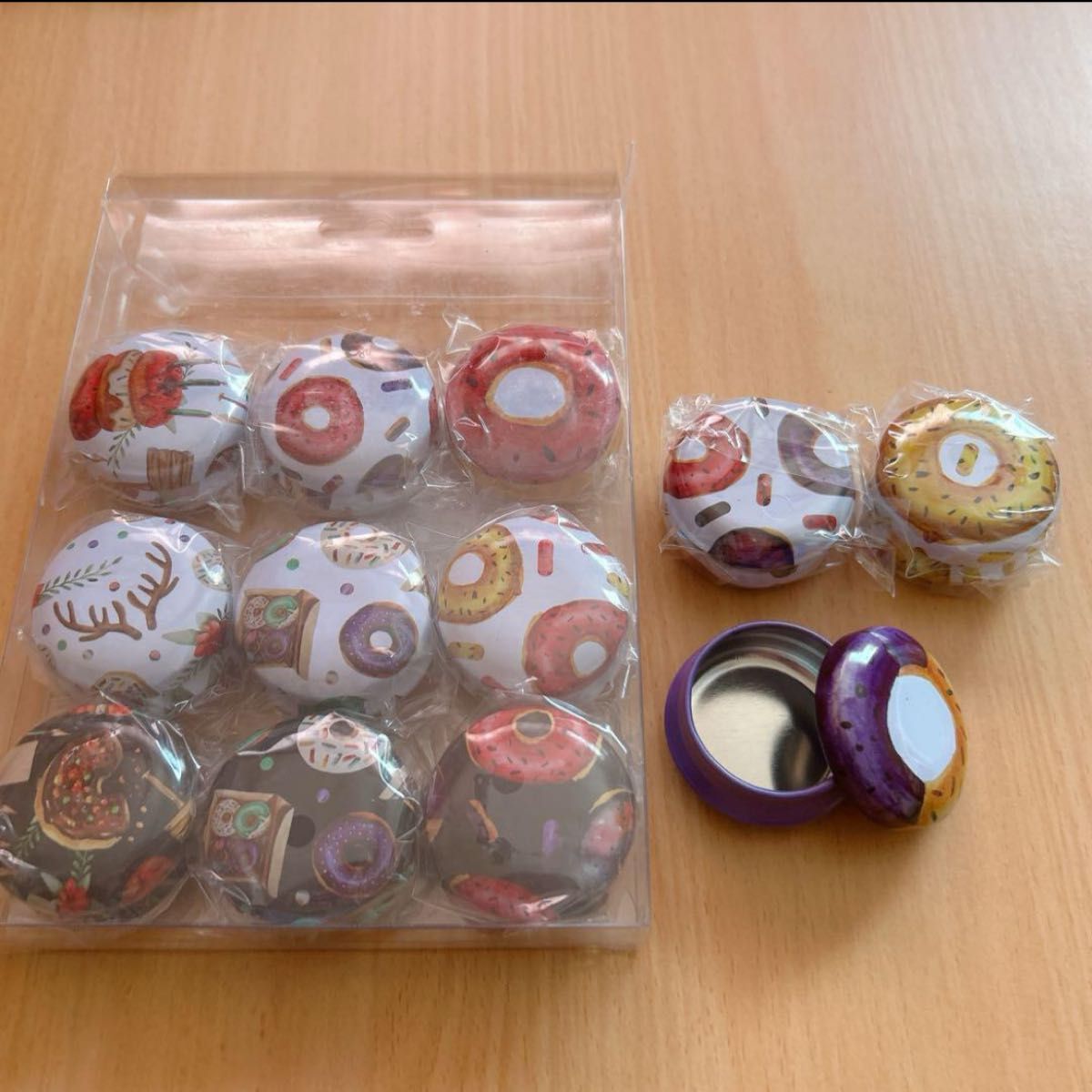 収納ケース 金属缶 ミニ 12個 携帯用 40φ