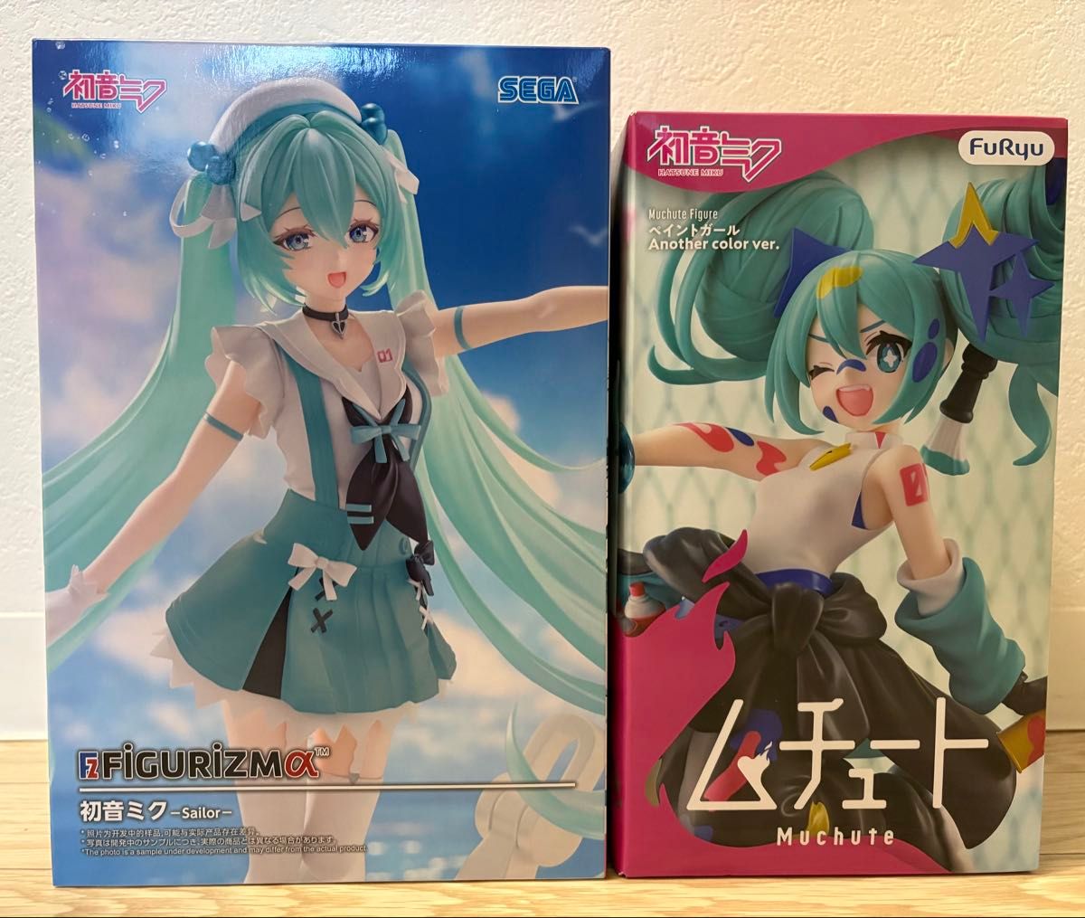 初音未来 手办 2款套装 FIGURIZMα Sailor & Muchute Paint Girl