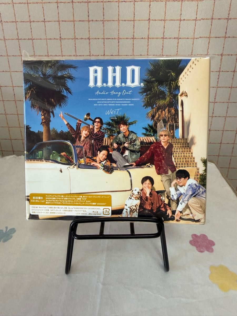【新品未開封】WEST. CD+Blu-ray/A.H.O. ステッカーB (外付) 初回盤B Blu-ray付