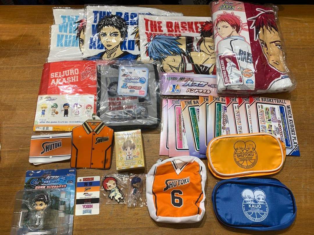 G0721-28★Excellent Condition Kuroko's Basketball Goods Hand Towel and More Complete Set
