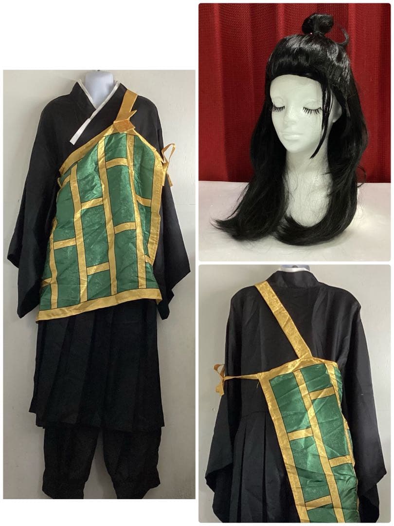 【咒术回战:夏油杰·羂索教主款带假发男装L码cosplay服装 F-1063 ★