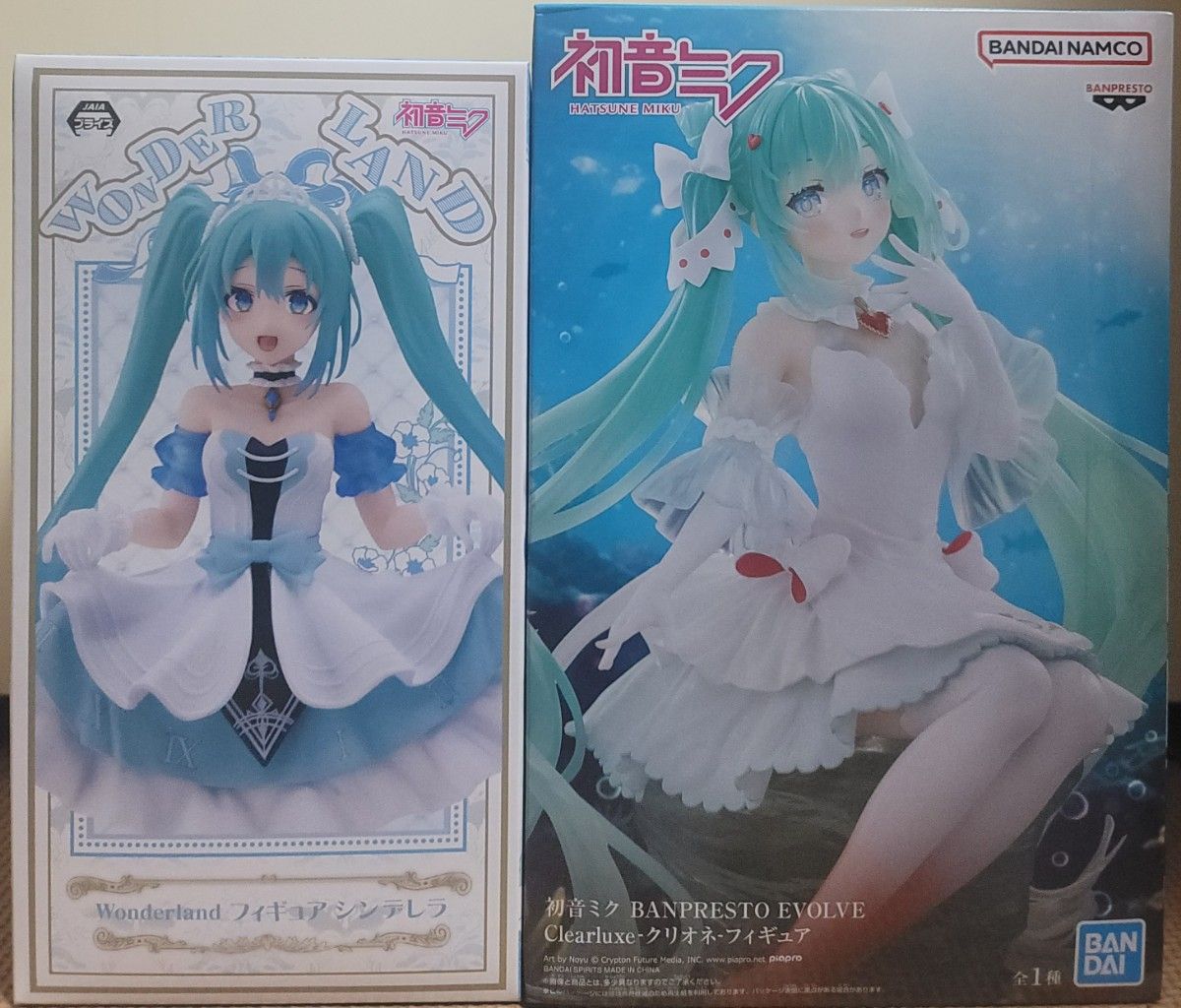 初音ミク フィギュア 2種セット Wonderland シンデレラ Clearluxe クリオネ