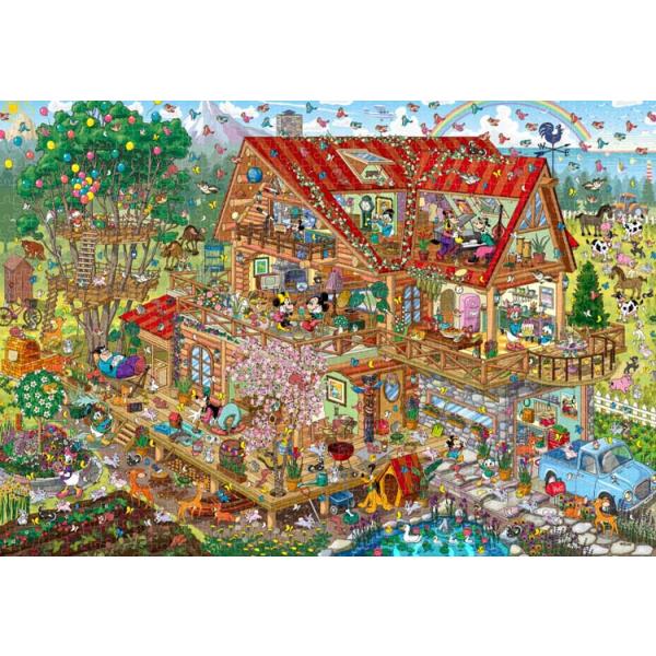 拼图 1000片 热闹的木屋(米奇与朋友们) 米奇与朋友们 TEN-D1000-866