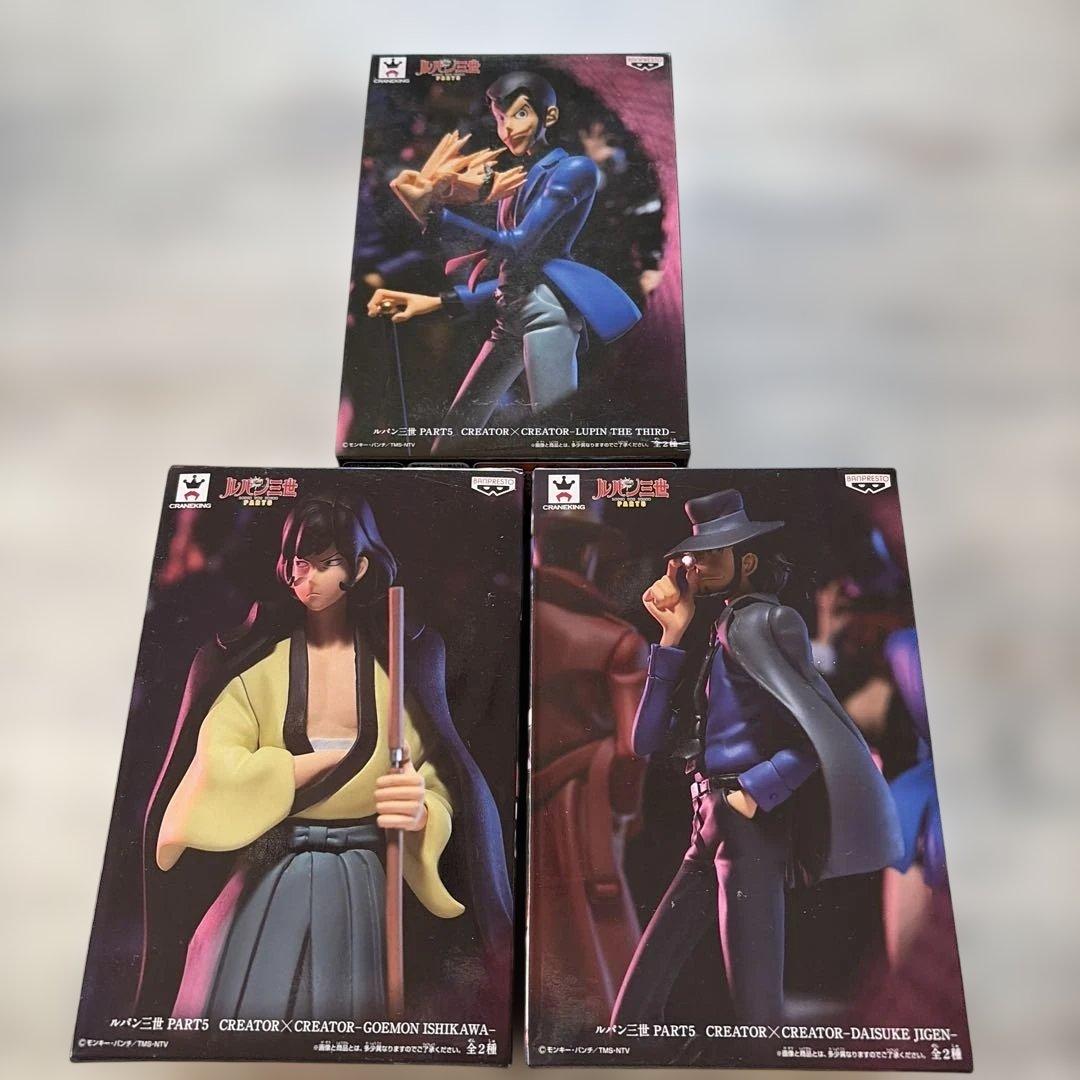 Lupin III CREATOR×CREATOR Figure 3-Piece Set 60