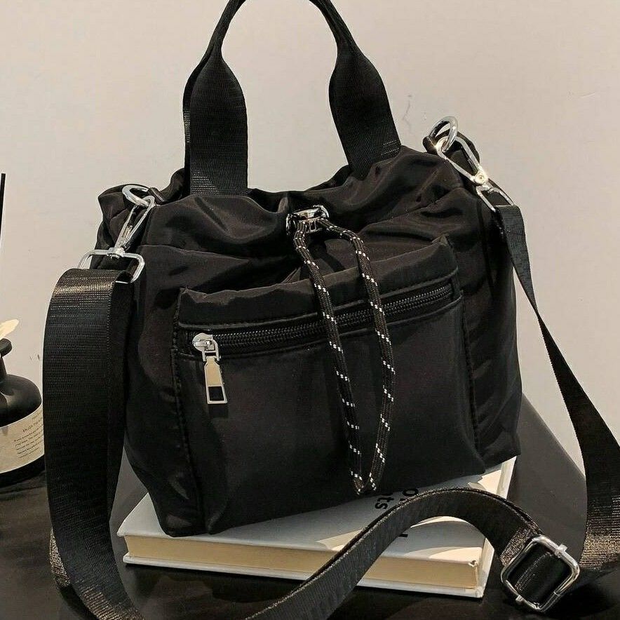 Women's Casual Nylon Waterproof Bucket Bag Handbag Shoulder Crossbody 239265