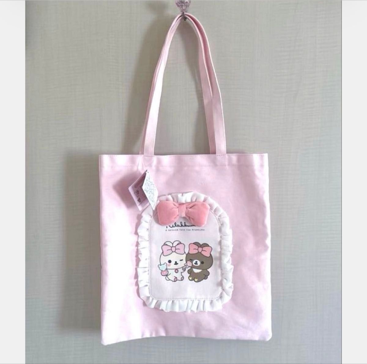 ★New Corilakkuma Chairoikoguma Tote Bag Pink Koriko Makeup Rilakkuma