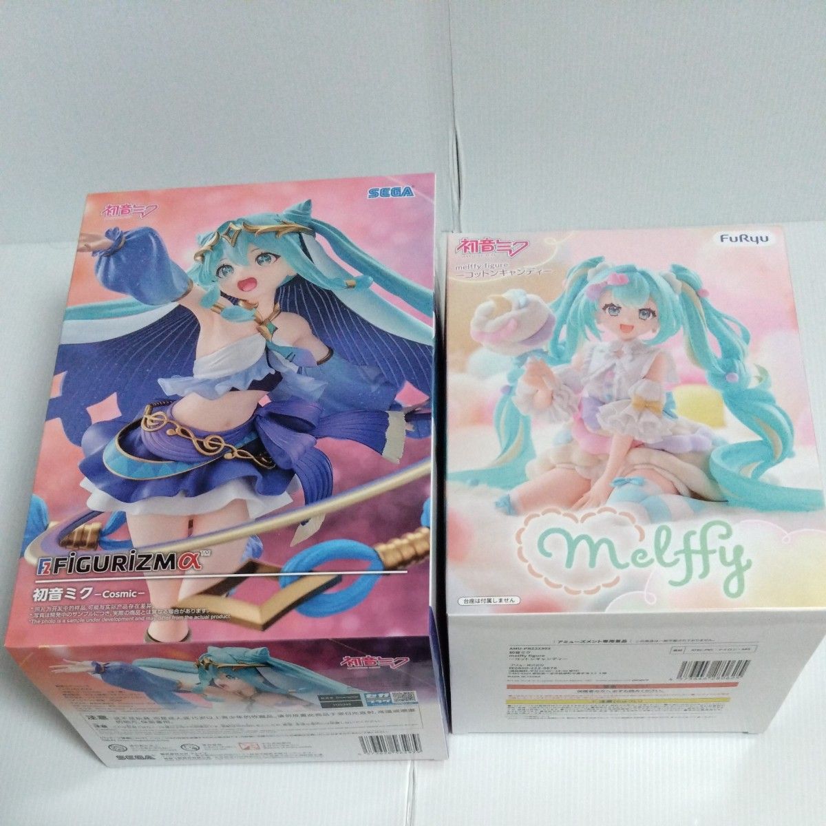 未开封发货 初音未来melffy手办 棉花糖糖果 &FIGURIZMα 初音未来 -Cosmic- 2种套装