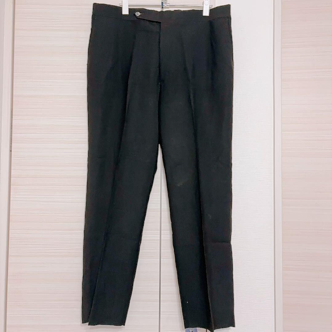 ハガー スラックス 38×31 黒 メンズ パンツ センタープレス