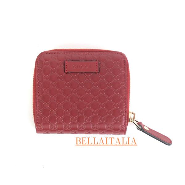 GUCCI 449395 SALE双折钱包红皮革