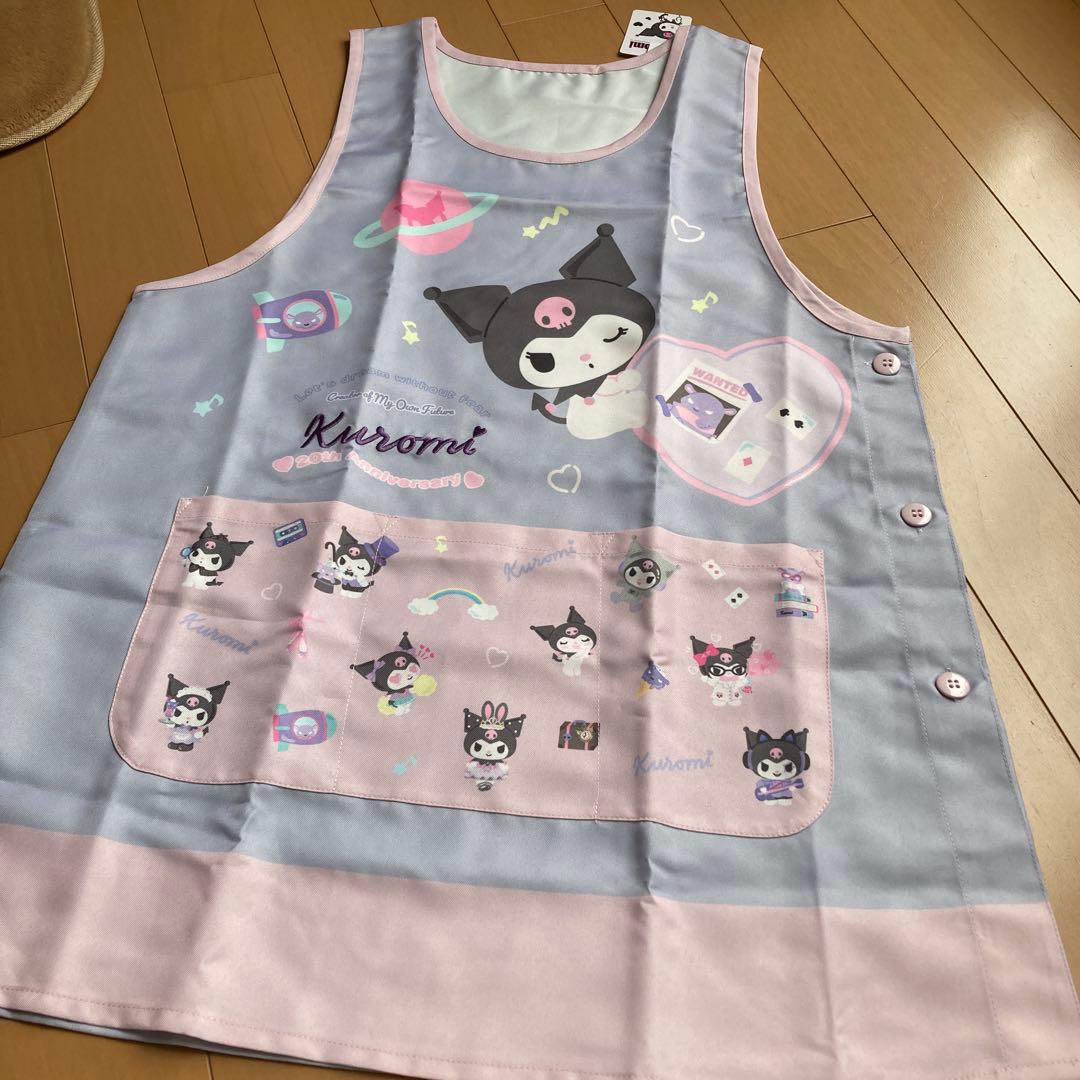 【折扣中☆】克罗米围裙 M-L 灰色 幼儿园保育员 三丽鸥 岛村 迈梅洛