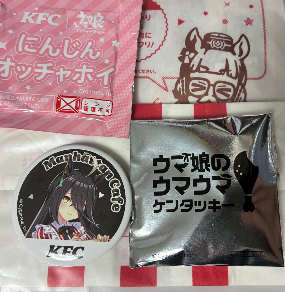 赛马娘 Pretty Derby 曼哈顿咖啡 罐装徽章 肯德基联名 附赠品 肯德基