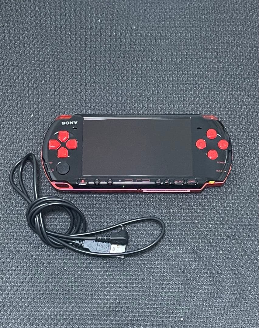 SONY PSP主机黑色 × 红色