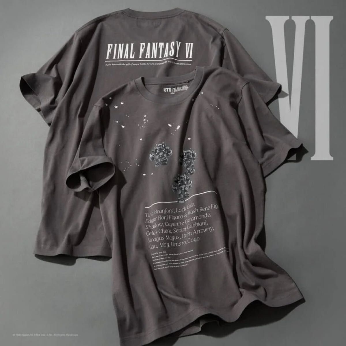 [New, Unopened] FINAL FANTASY × UNIQLO Collaboration FF6 T-Shirt, Size M