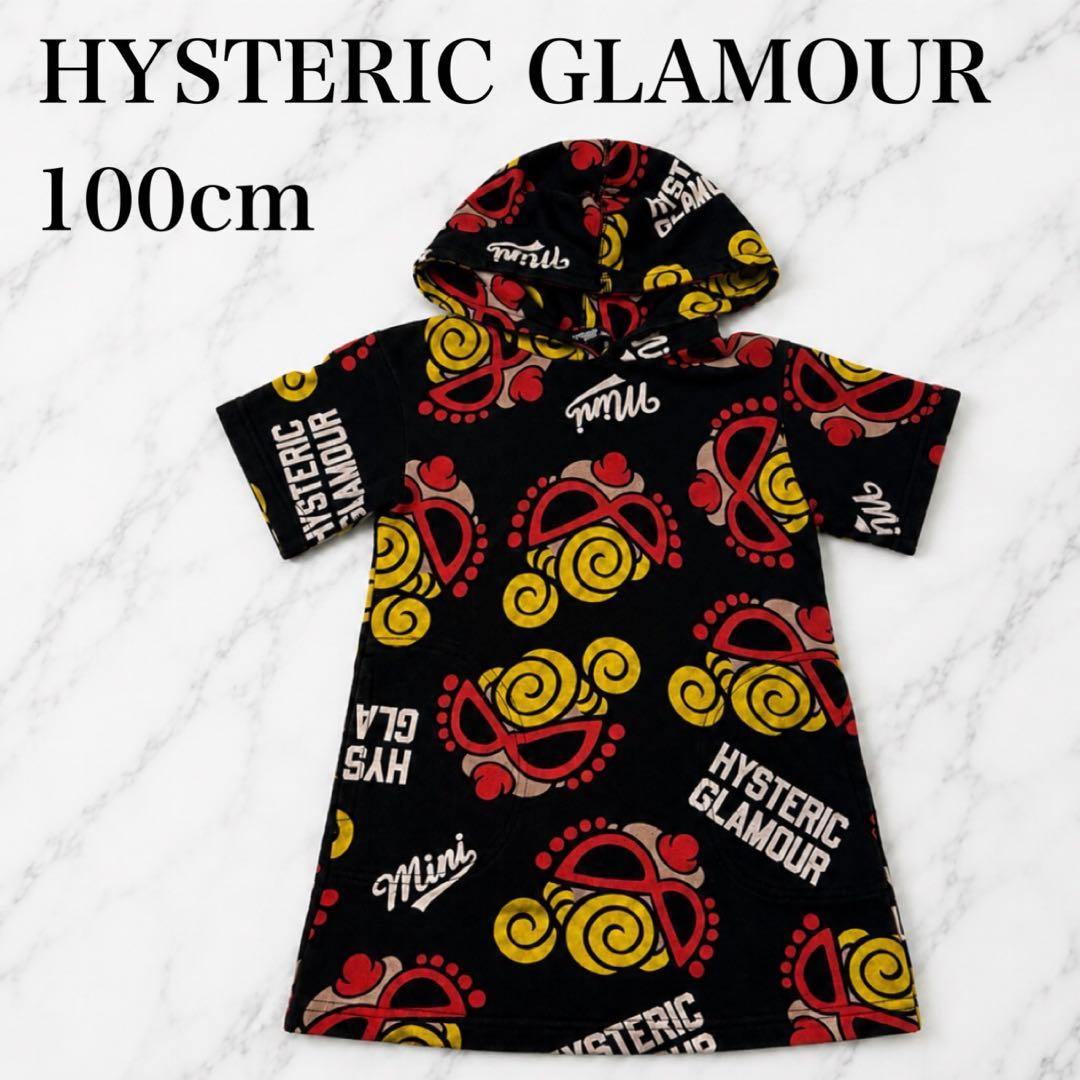 HYSTERIC MINI hiss MINI短袖连衣裙总柄100cm
