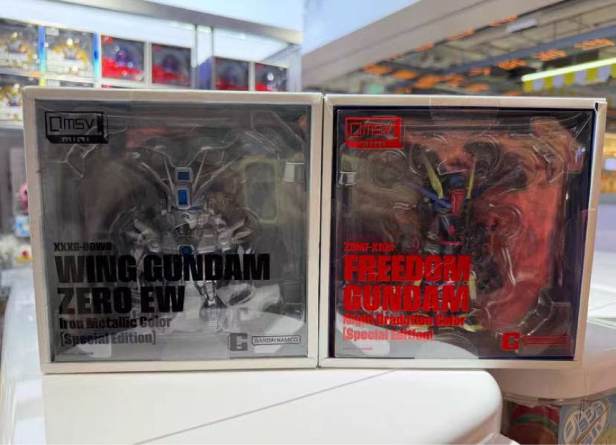 BANDAI QMSV MINI 上海限定 自由高达·零式高达 2件套装