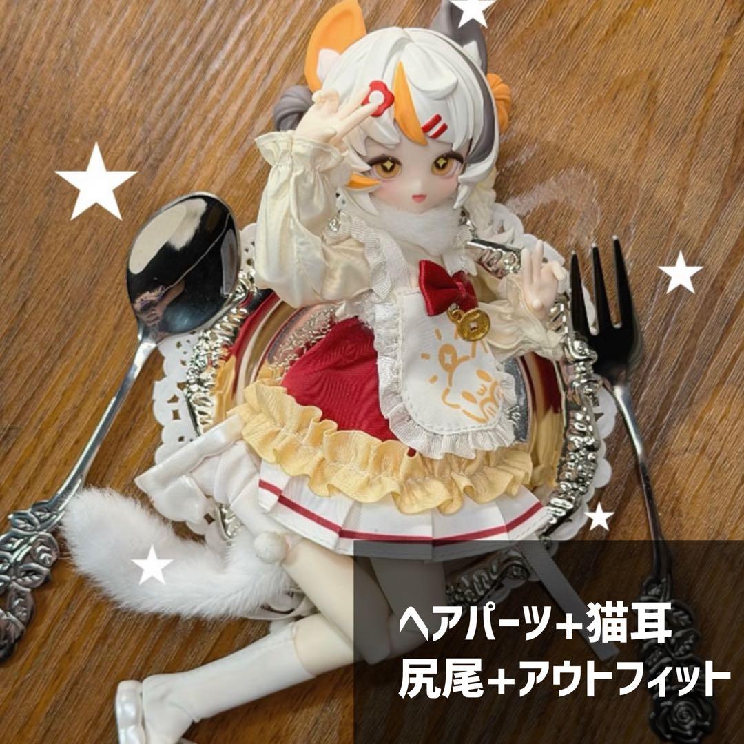 不可食用人形 ニャニャニャ次元 三花猫 铃音 三毛猫 RINNE ヘアパーツ+服