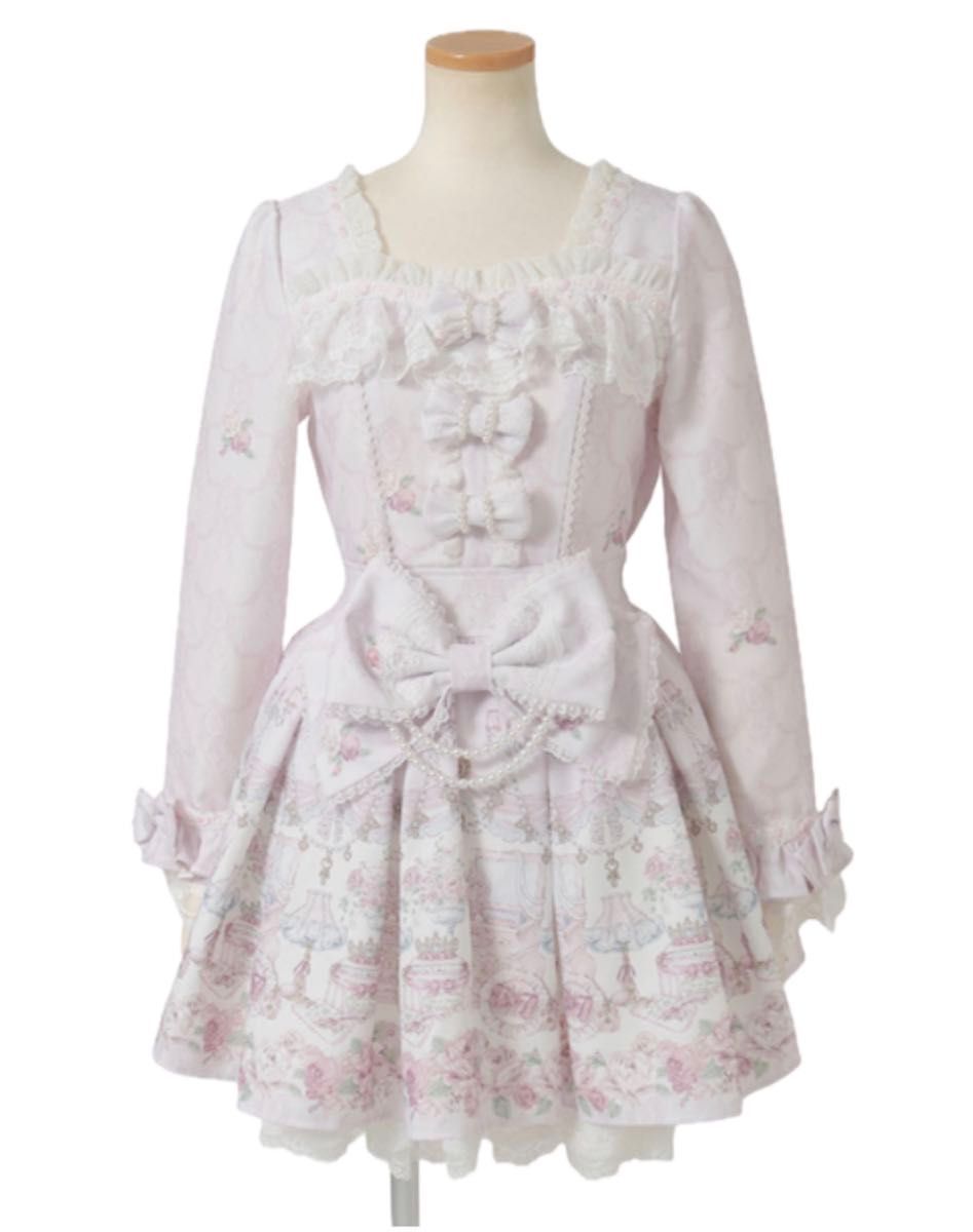 LIZLISA Princess Rose连衣裙长袖粉色量产型