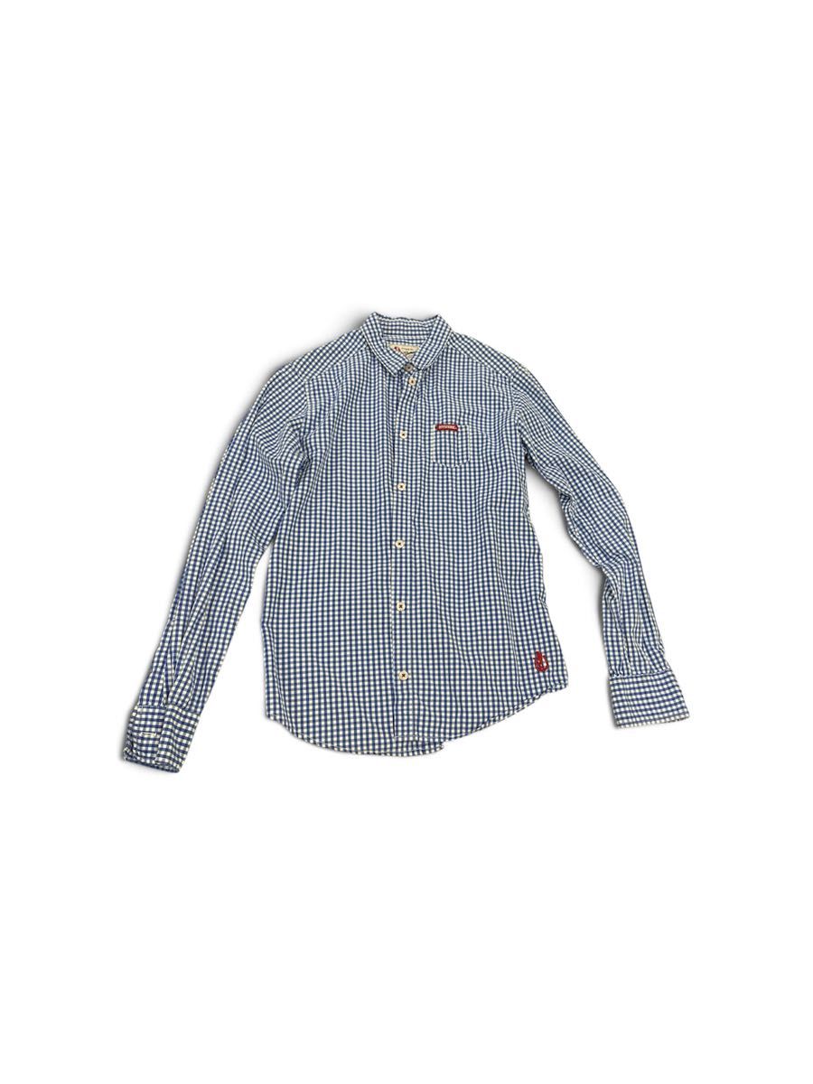 HYSTERIC GLAMOUR gingam长袖衬衫无歇斯底里魅力尺寸