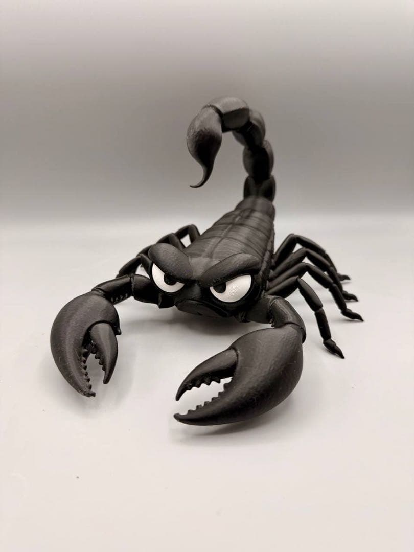 Scorpion Figure Realistic Sculpture Black Scorpion Ornament Length Approximately 22 cm