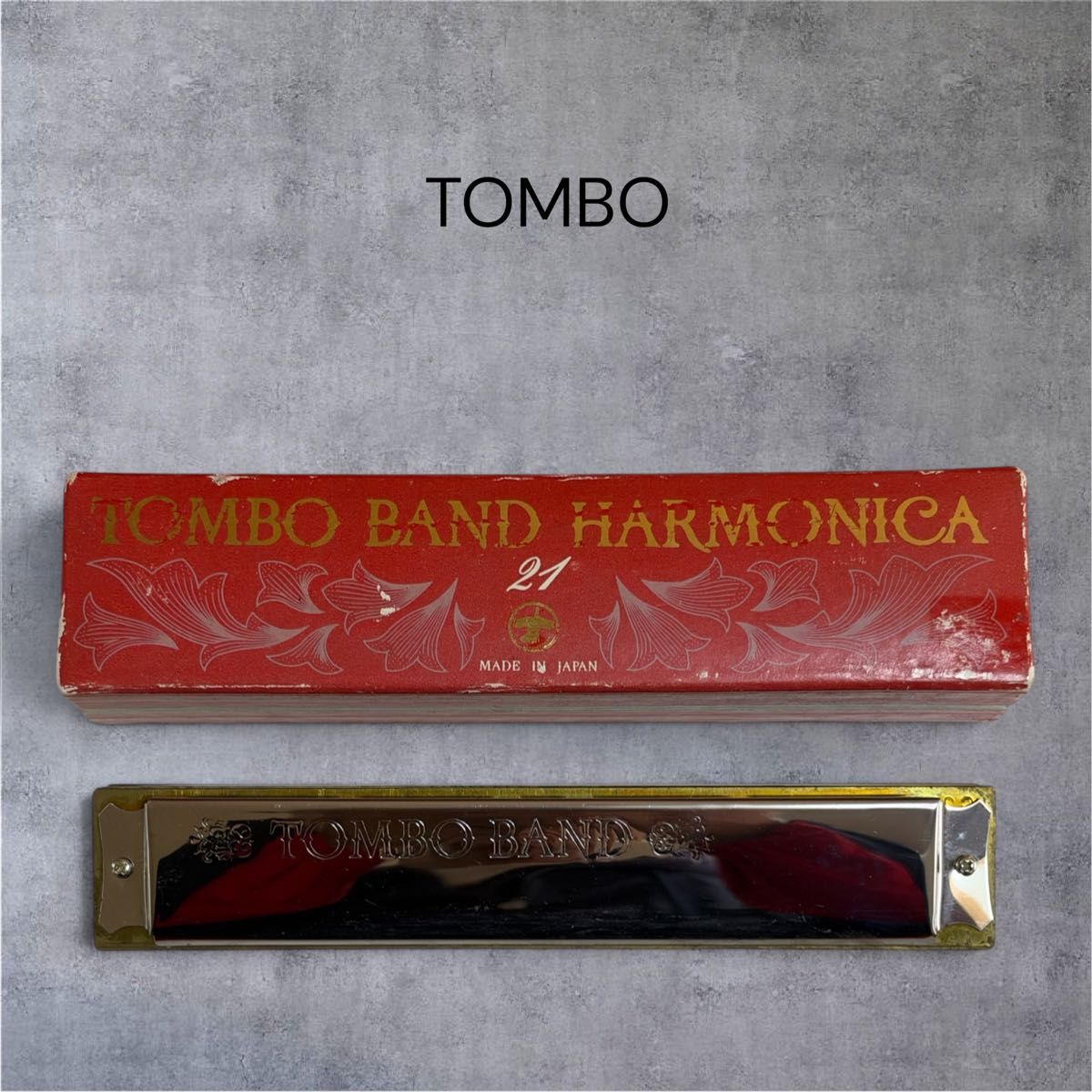 TOMBO BAND BAND口琴21本体3321-C带盒日本制