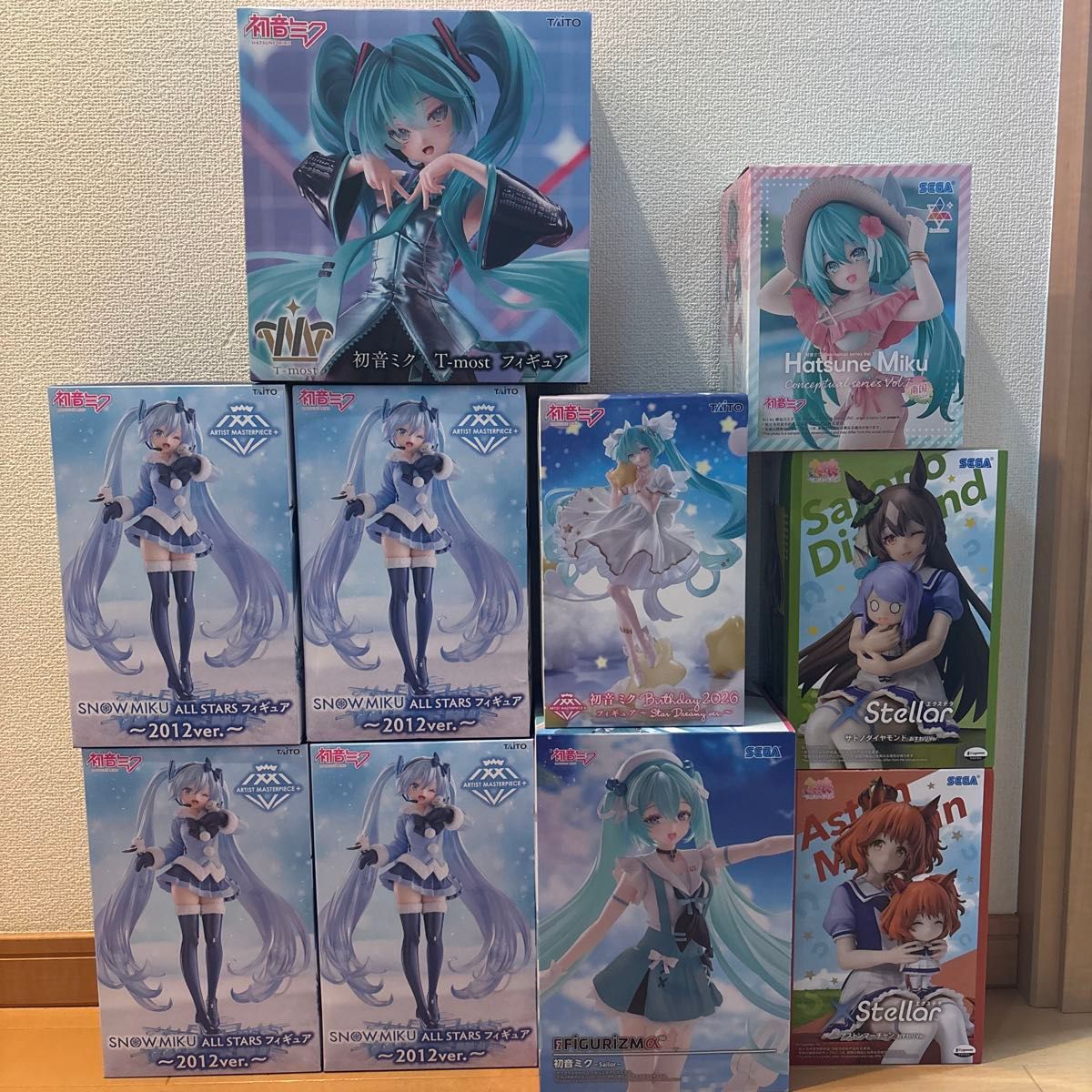 アニメプライズ美少女ウマ娘初音ミクフィギュア10点セットまとめ売りプライズ品amp t-most