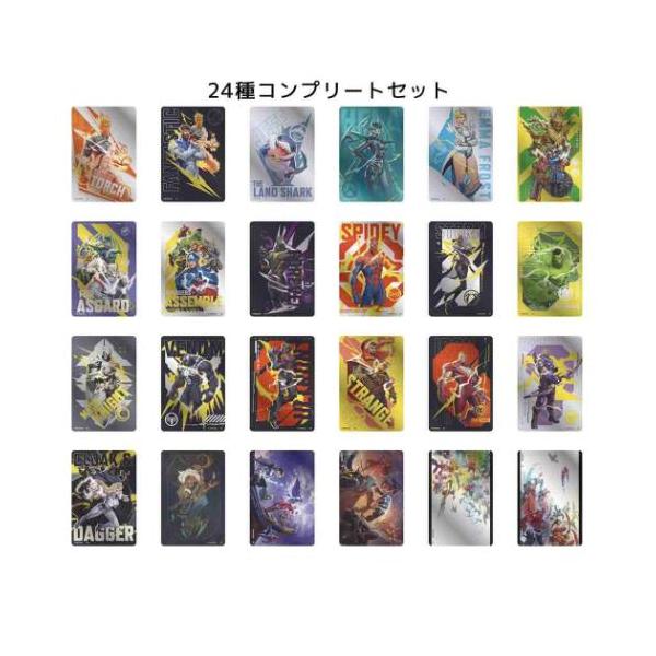 收藏类杂货 MAVEL RIVALS 漫威争锋 金属卡片收藏 全24种 24个套装 MARVEL 爆买