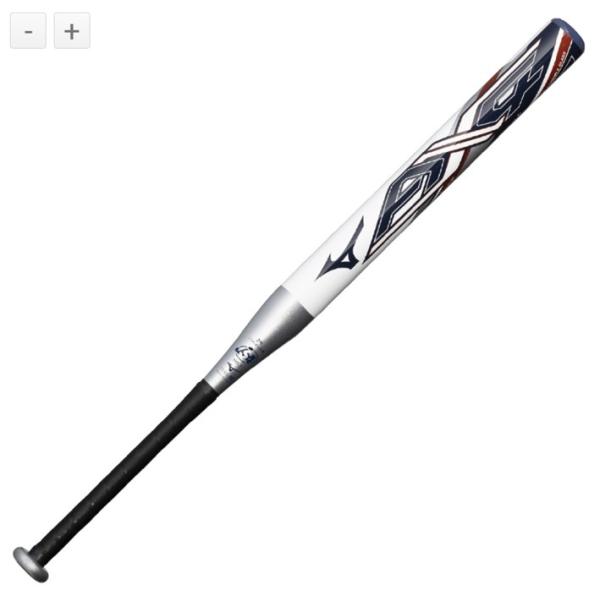 【MIZUNO】美津浓 垒球用球棒 AX4 艾克斯四号 11英寸（旧2号）橡胶球用（FRP材质）1CJFS63080 0103