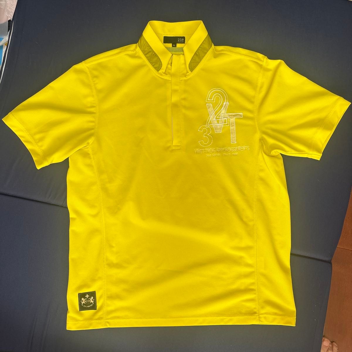 23区GOLF メンズ イエロー ハーフジップ