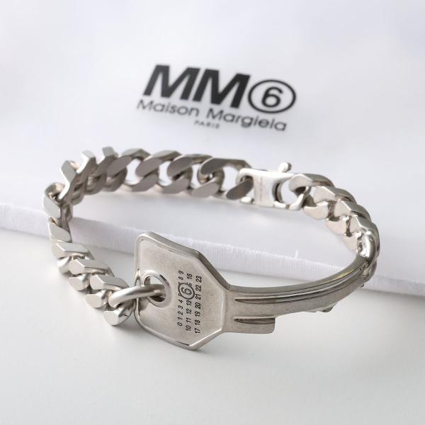 MM6 埃姆埃姆西克斯 梅森·马吉拉 手链 SM7UY0119 P9390 男士 配饰 钥匙扣 新款数字标志 124 SM7UY0119P9390124