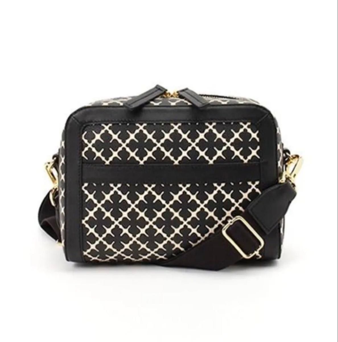 BY MALENE BIRGER Bally Monogram Pattern Shoulder Bag Black