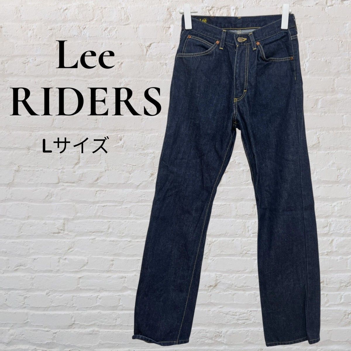 Lee リー RIDERS デニムパンツ S インディゴ ストレート メンズ ジーンズ 綿100% アメカジ 古着