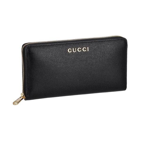 古奇长钱包女士GUCCI脚本环绕钱包黑色GUCCI 772642 0OP0N 1000