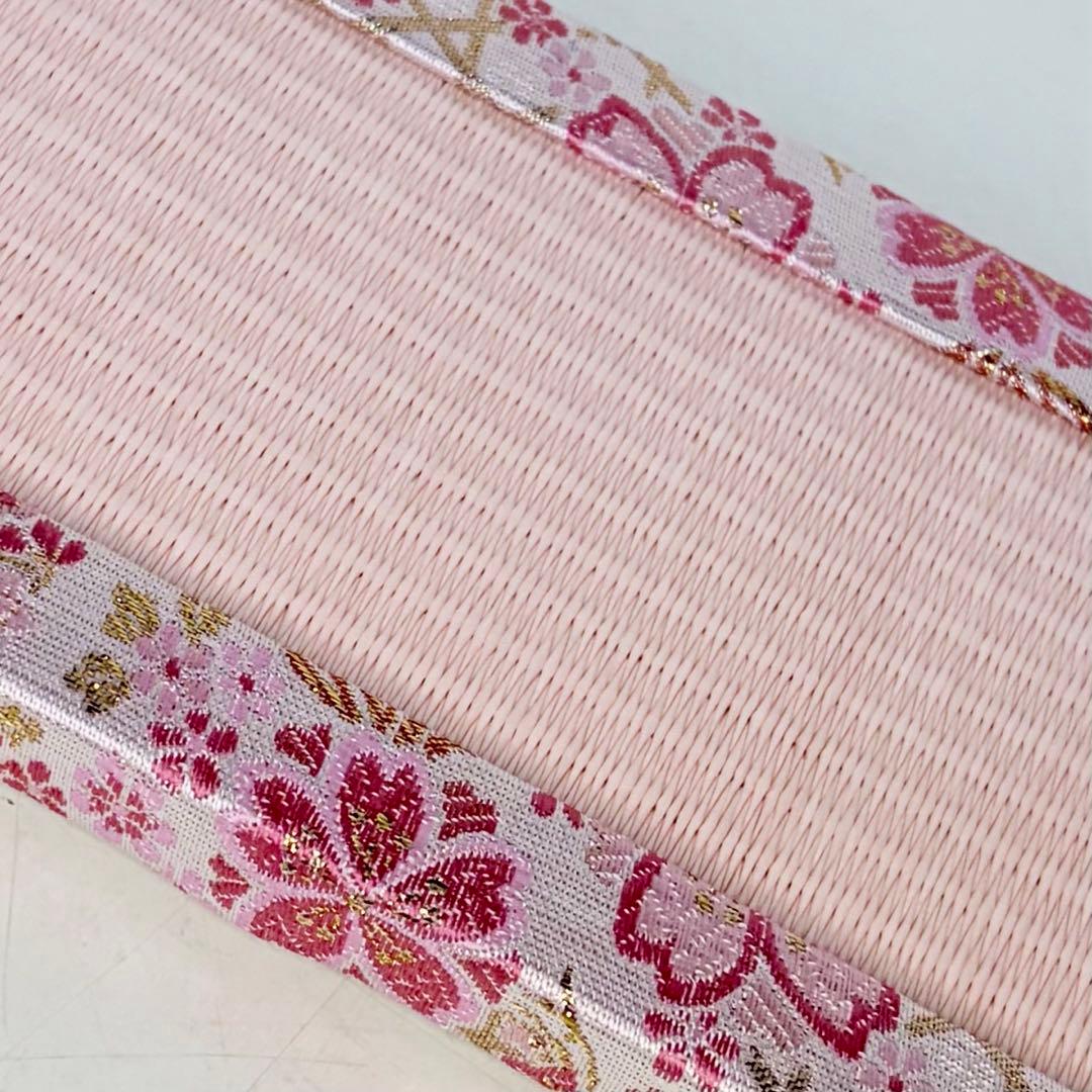 Mini Tatami Gold Brocade (Cherry Blossom) Light Cherry Blossom Color Figure Pedestal New Year Decoration Hinamatsuri
