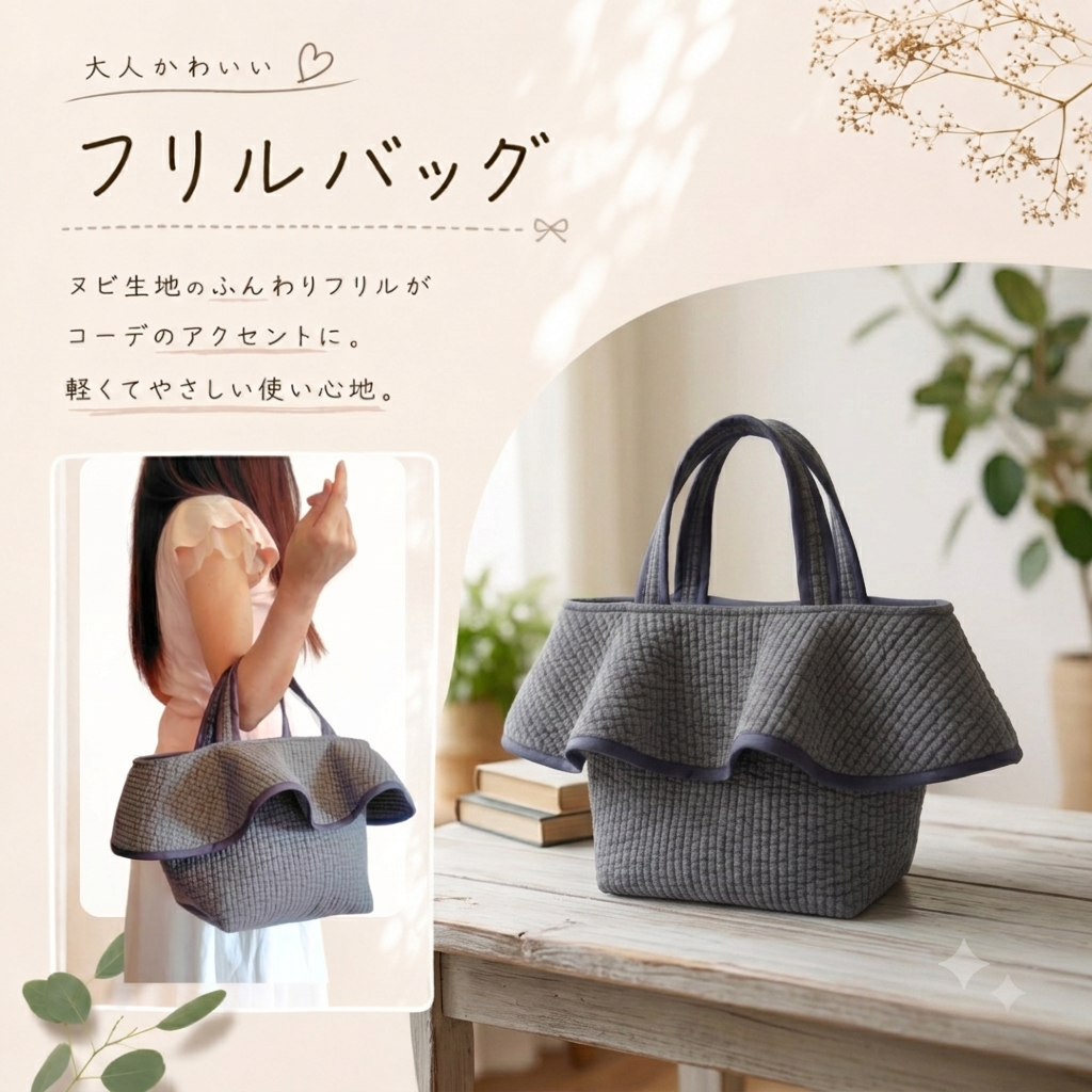 ☆荷叶边包☆ 深灰色 褶皱包 带内袋