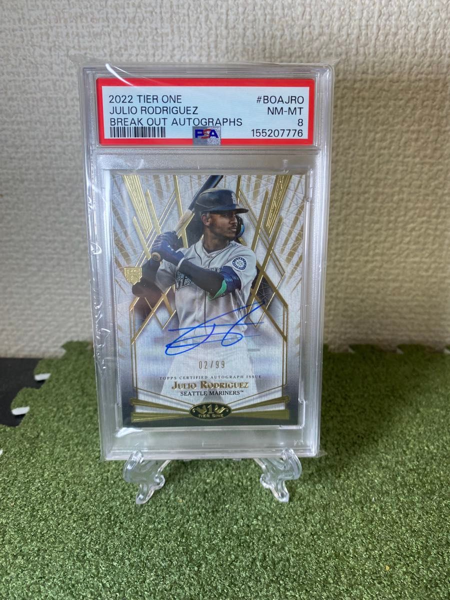 2022 Topps Tier One 胡里奥·罗德里格斯 RC 亲笔签名 /99 PSA8