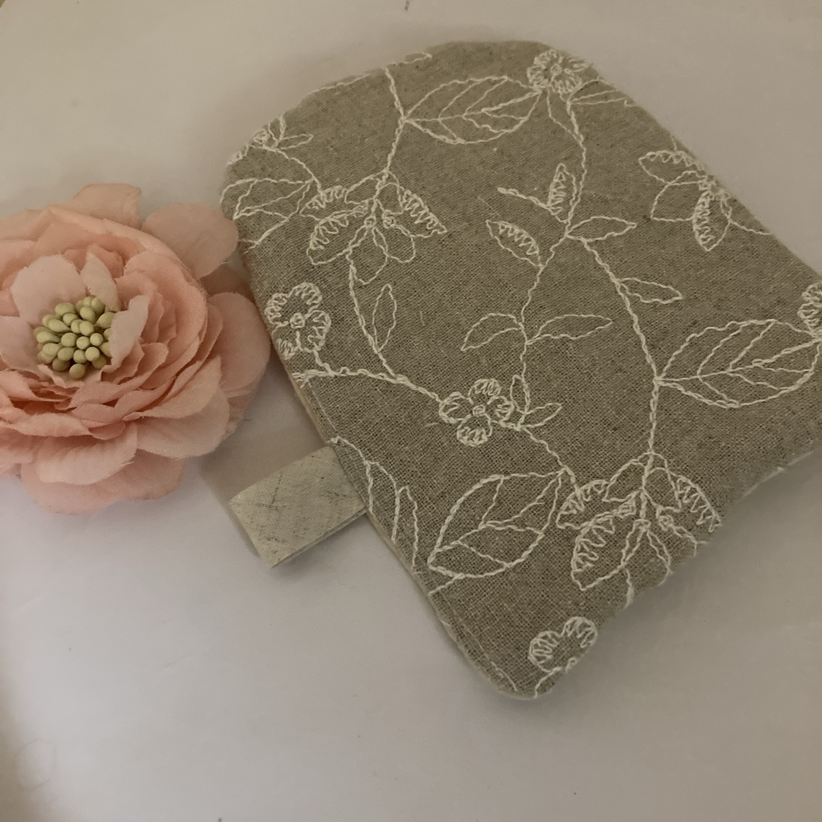 手机女仆榴莲花叶刺绣锅抓锅垫努比基特布尔