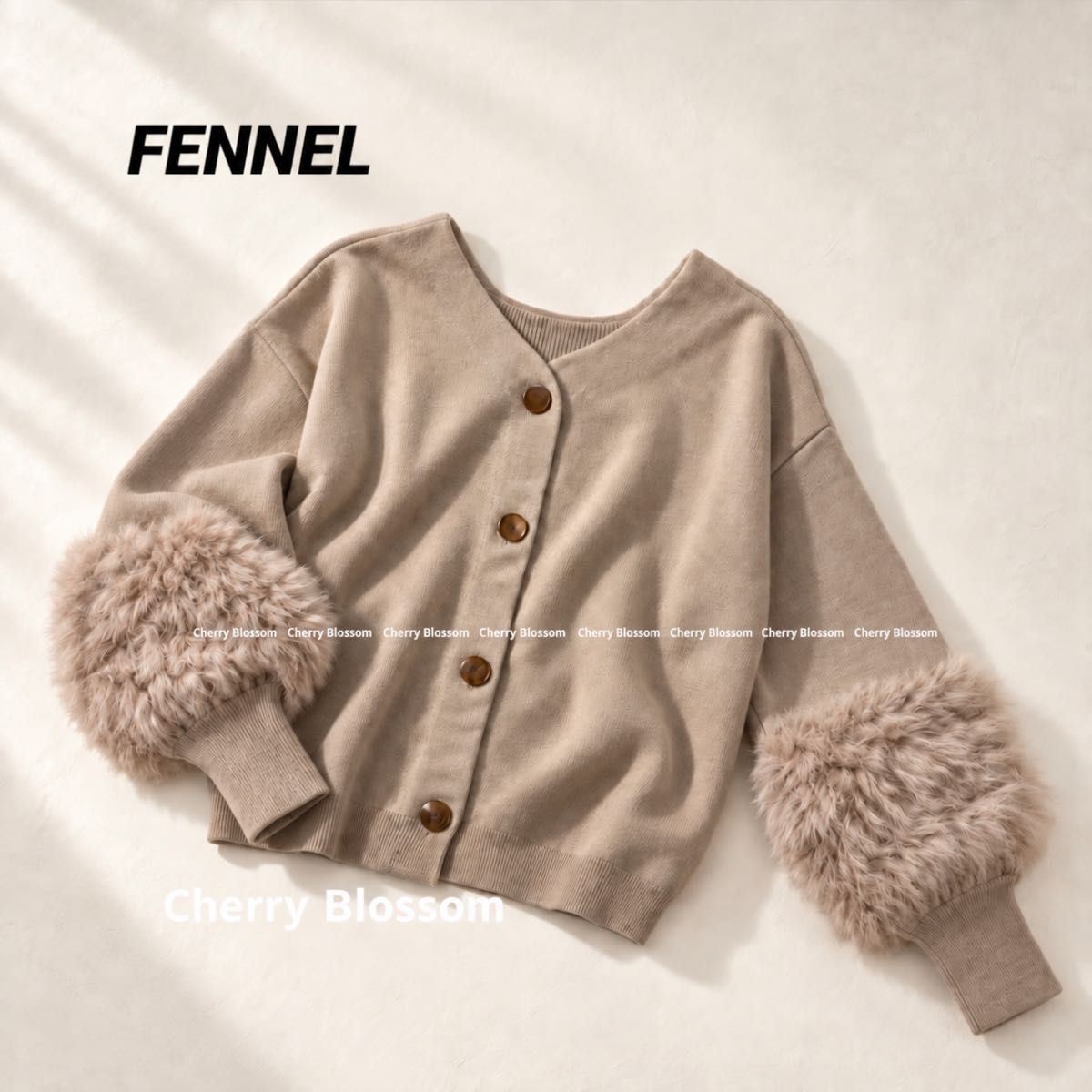 FENNEL 茴香 斯科特俱乐部 兔子长袖 2way 针织开衫 秋冬 FENNEL 上衣